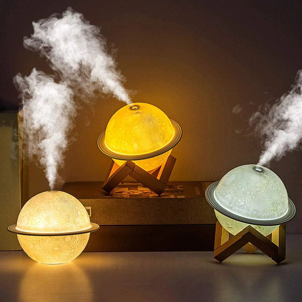 Moon Lamp Humidifier, 2 in 1 Moon Night Light & Humidifiers with USB Recharge